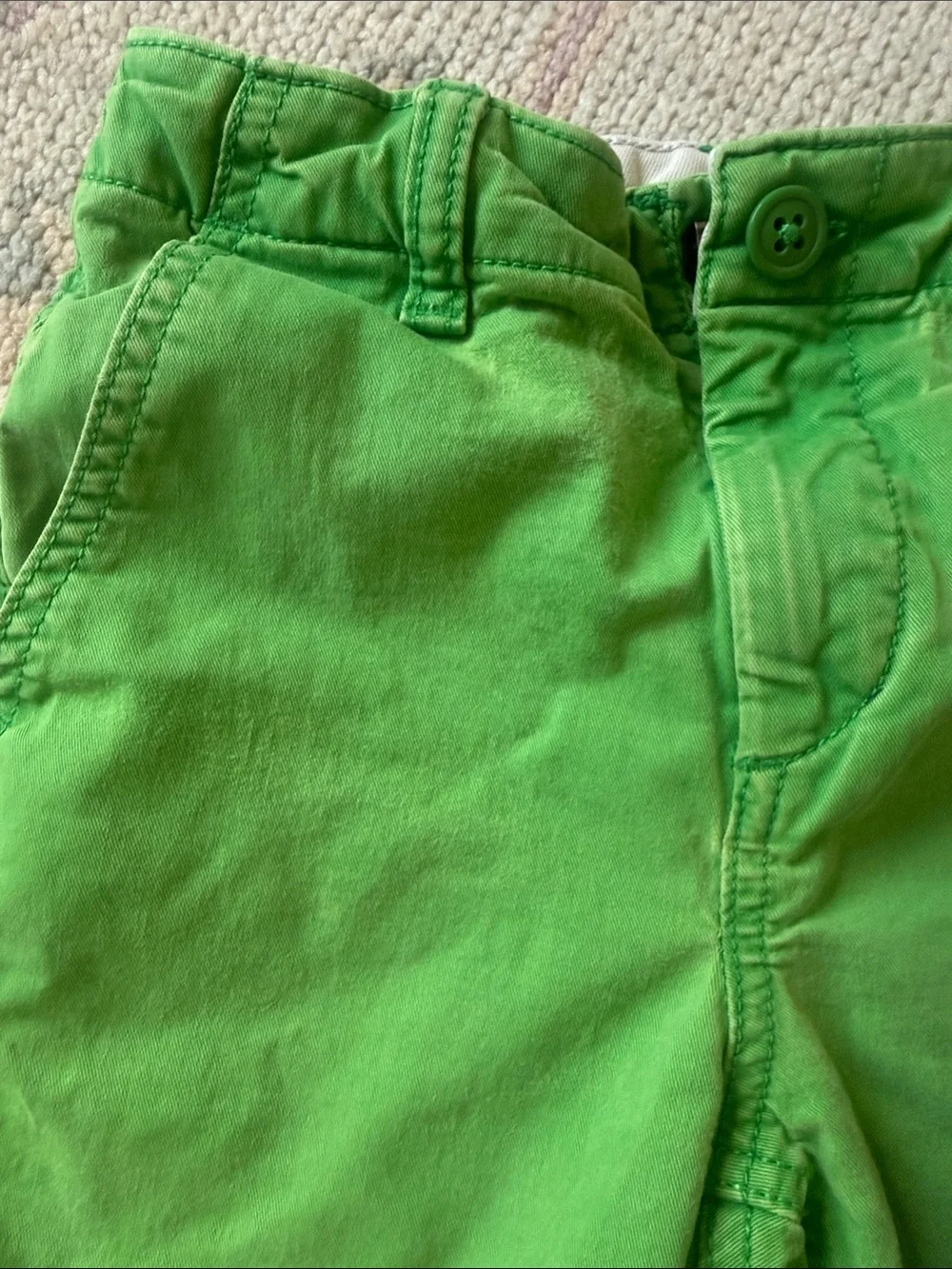 GAP Boys Green and Gray Cotton Shorts Set